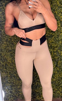 Conjunto Empina Atlanta Blackout Nude -Tamanho único 38 a 42