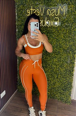 Conjunto Semi Empina Laranja Duo - Tamanho único 38 a 42
