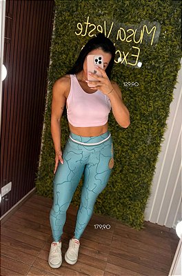 Legging Empina Ocean Clean -Tamanho único 36 a 42