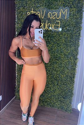 Conjunto Tradicional Laranja Duo - Tamanho único 38 a 42