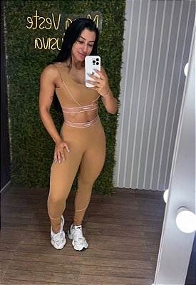 Conjunto Tradicional Elasty Doce de Leite - Veste M/G