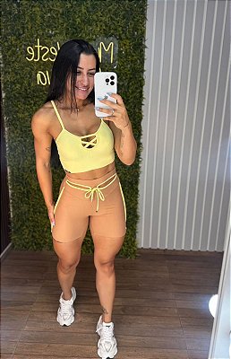 Conjunto Semi Empina Curto Doce -Tamanho único 36 a 42