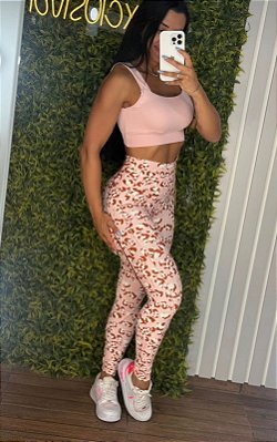 Legging Tradicional Coat Flowers - Tamanho único 36 a 42