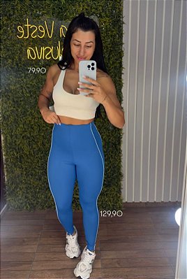 Legging Hope Tradicional Azul Piscina - 36 a 42