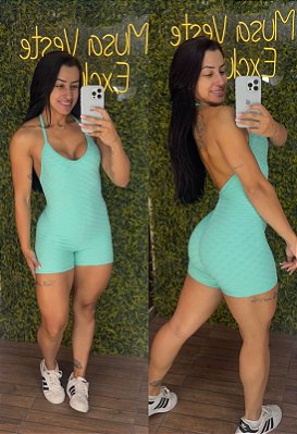 Macaquinho Semi Empina Brocado -Tamanho único