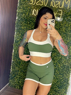 Conjunto Tradicional Ammy Verde Duo - Veste P/M 36 a 40