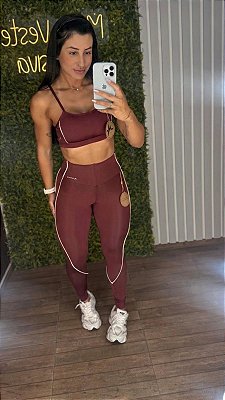 Conjunto Empina Glossy Cereja Luxo - Tamanho único 36 a 40