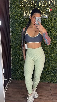 Conjunto Semi Empina Brocado Duo - Tamanho único 38 a 42/44