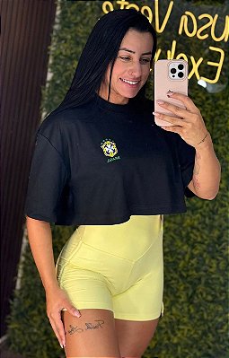 Cropped Brasil - Tamanho único