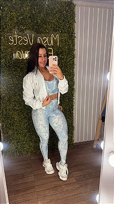 Jaquetinha Ziper Branco - Tamanho único