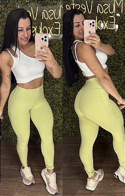 Legging Tradicional Life Sports Verde Claro - Tamanho único 38 a 42