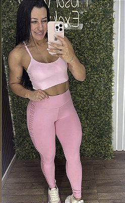 Legging Tradicional Life Sports Rosa Claro - Tamanho único 38 a 42
