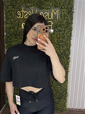 Cropped WKD Preto - Tamanho único