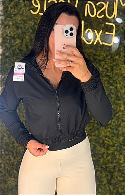 Jaquetinha Ziper Preto - Tamanho único