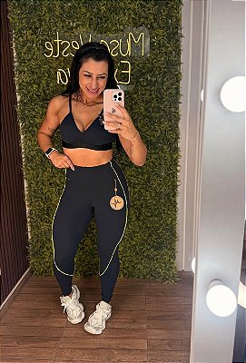 Legging Tradicional Hope Preta - Tamanho único 38 a 42