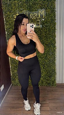 Conjunto Tradicional Meia Sem costura Preto/Azul/Marrom/Rosa Queimado - Veste M/G