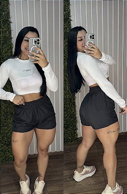 Shorts Tradicional Mormai Preto -M/G 38 a 42