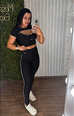 Conjunto Tradicional Vermelho Preto -Tamanho único 38 a 42