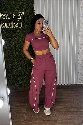 Conjunto Tradicional Stylo Marsala -Tamanho único 38 a 42