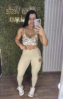 Legging Empina Living Nude - Tamanho único 38 a 42