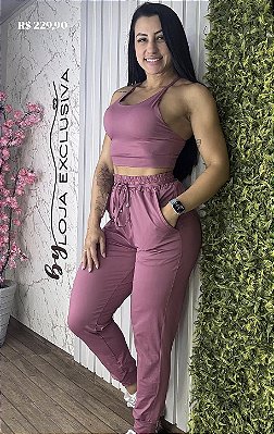 Conjunto Tradicional Jhoger Rosa Queimado - Tamanho único 38 a 42