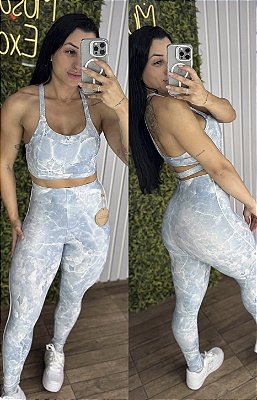 Conjunto Tradicional Azul Skay - Tamanho único 38 a 42