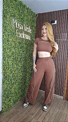 Conjunto Tradicional Stylom Marrom - Tamanho único 38 a 42