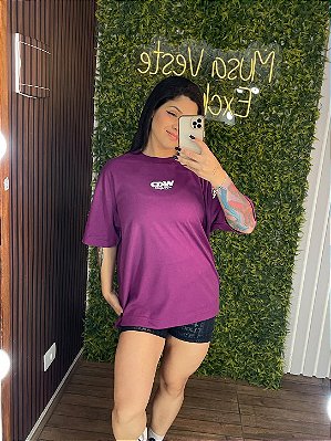 Camisa Over Wkd Roxa - M/G
