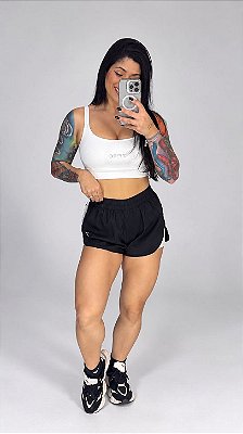 Conjunto Shorts Duplo Preto Zero - P