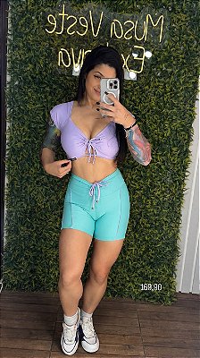 Conjunto Short Bicolor Candy