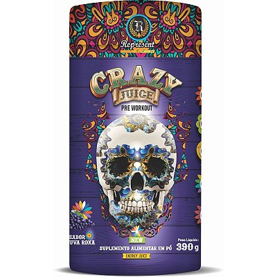 Crazy Juice Pré Workout Sabor Uva Roxa 390gr - Represent Nutrition