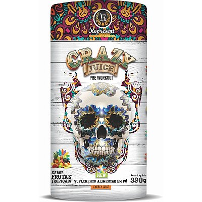 Crazy Juice Pré Workout Sabor Frutas Tropicais 390gr - Represent Nutrition