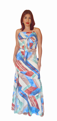 VESTIDO LONGO SISTER ESTAMPADO