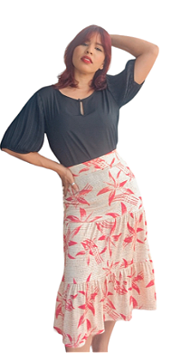 SAIA LONGA ESTAMPADA