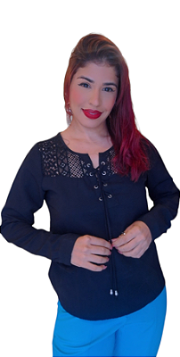 BLUSA SOCIAL DE MANGA LONGA GUIPIR