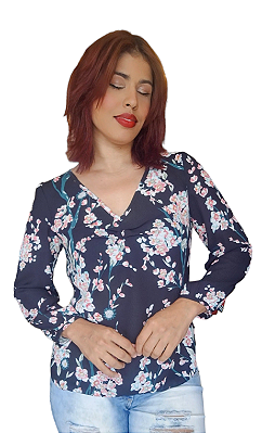 BLUSA SOCIAL CANDY MANGA LONGA