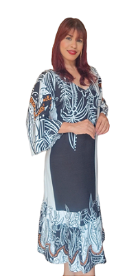 VESTIDO PLUS SIZE PIETRA ESTAMPADO