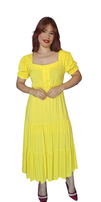 VESTIDO LONGO LISO DE MG CURTA