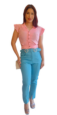 CALÇA DE ALFAIATARIA  PEROLA