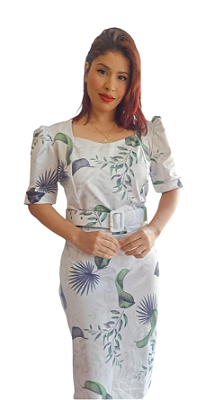 VESTIDO LONGO TUBINHO MIDI ISABELL