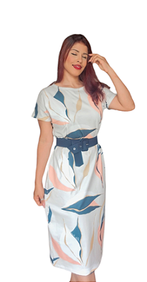 VESTIDO LONGO TUBINHO MIDI ANA