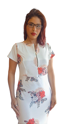 VESTIDO LONGO TUBINHO MIDI  INDIAN