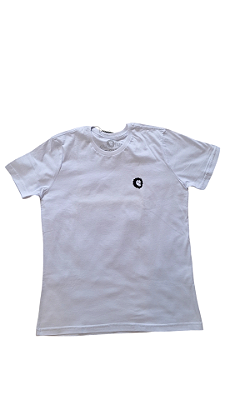 CAMISA LISA DE GOLA CARECA BASICA BRANCA