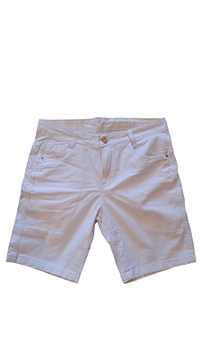 BERMUDA MASCULINA LN BRANCO BASICO