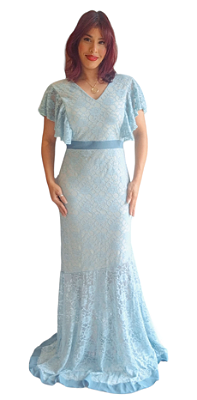 VESTIDO LONGO FEST RENDA
