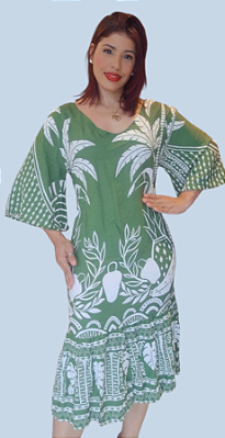 VESTIDO PLUS SIZE MANGA FLARE CAJU