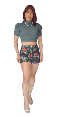 SHORT CURTO ESTAMPADO