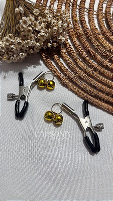 Prendedor de Mamilo dourado