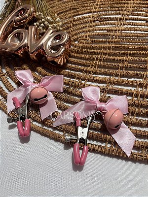 Grampos de Mamilo rosa