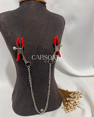 Prendedor de Mamilo com corrente